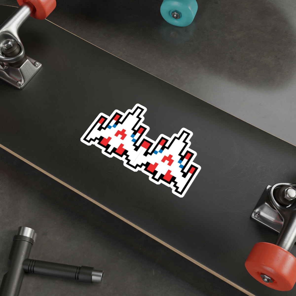 8-bit Legends: Galaga Dual Fighter die-cut stickers