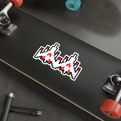 8-bit Legends: Galaga Dual Fighter die-cut stickers
