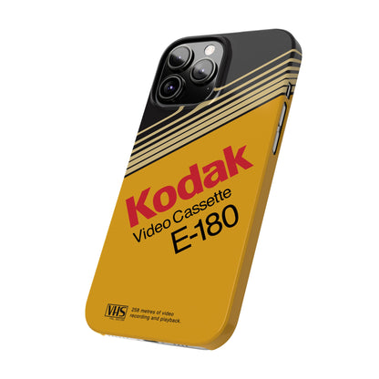 VHS Visions - retro Kodak E180 VHS tape inspired slim iPhone cases