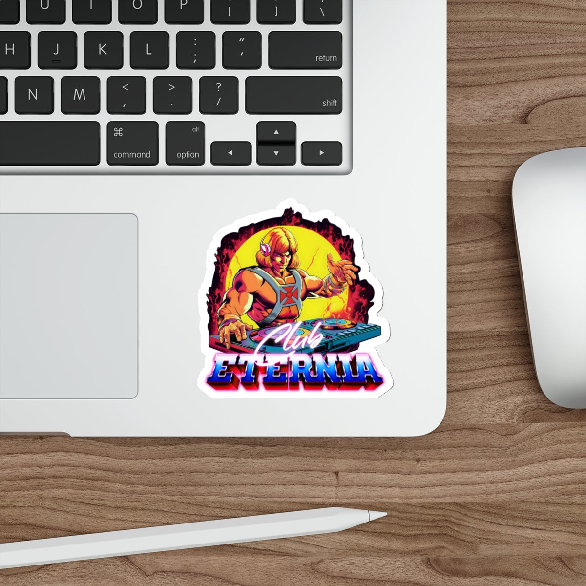 He-Man Masters of the Universe inspired "Club Eternia" die-cut vinyl stickers - Rerun Designs