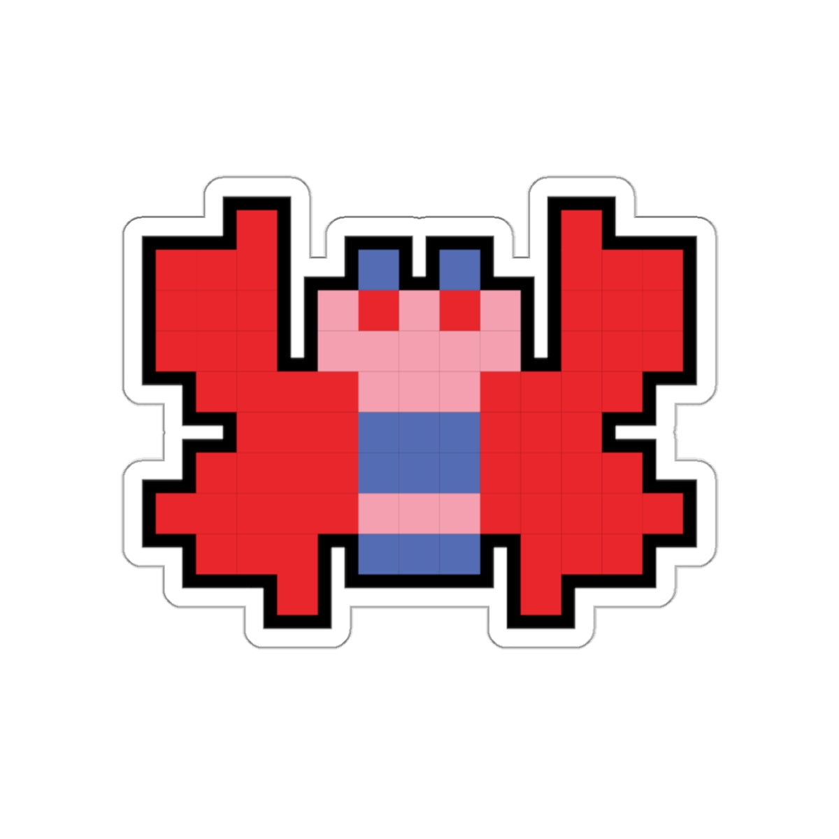 8-bit Legends: Galaga Butterfly die-cut stickers