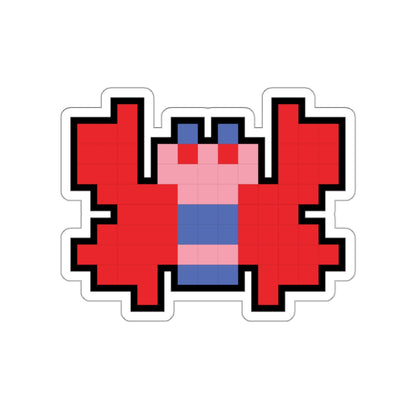 8-bit Legends: Galaga Butterfly die-cut stickers