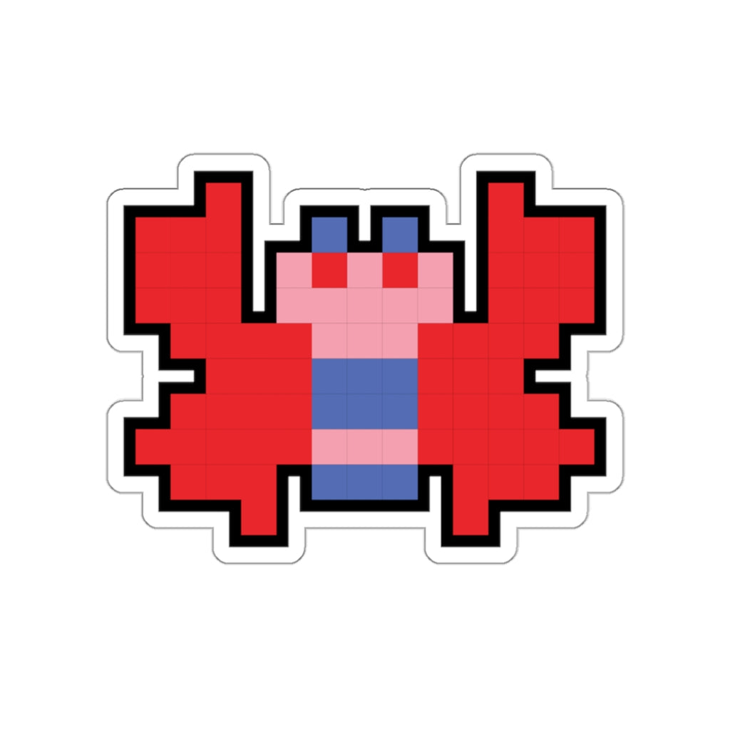 8-bit Legends: Galaga Butterfly die-cut stickers