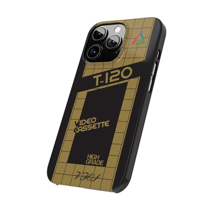 VHS Visions - retro ESC T-120 VHS tape inspired slim iPhone cases