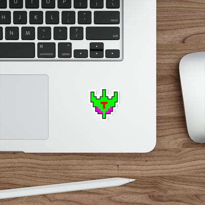 8-bit Legends: Galaga Bosconian Spy Ship die-cut stickers