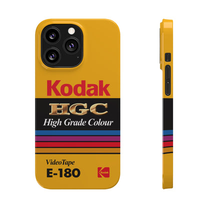 VHS Visions - retro Kodak HGC High Grade Colour E-180 VHS tape inspired slim iPhone cases