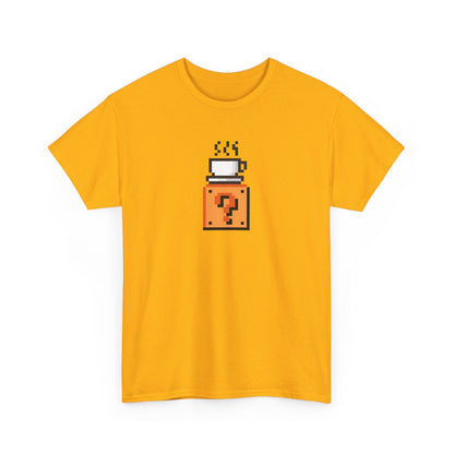 SuperMario-inspired "Caffeine power-up" unisex t-shirt