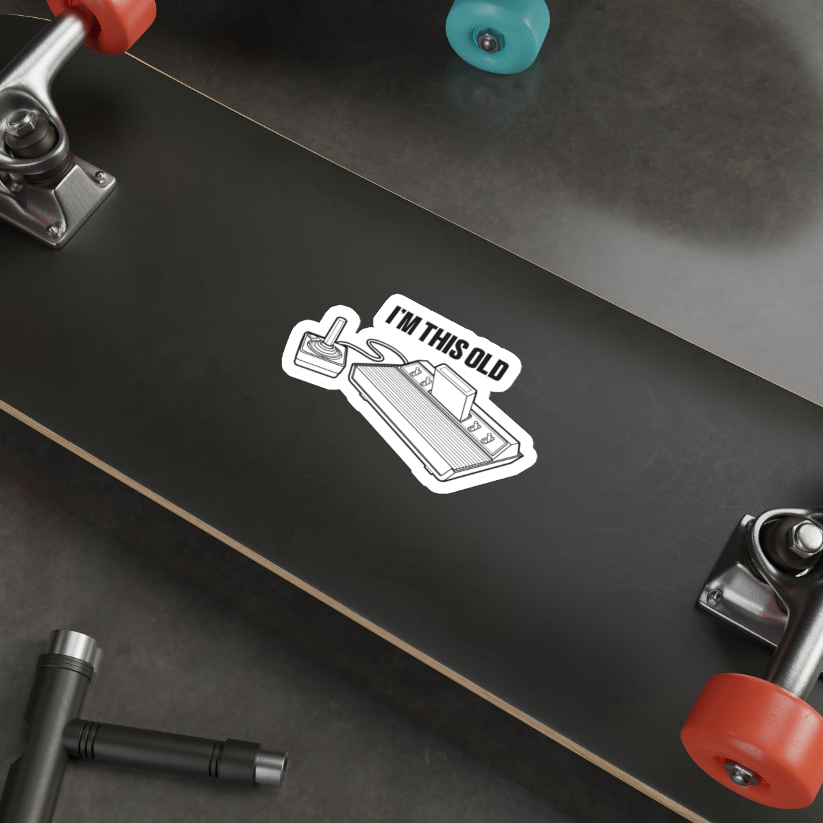 I'm this old - retro gaming console vinyl die cut sticker