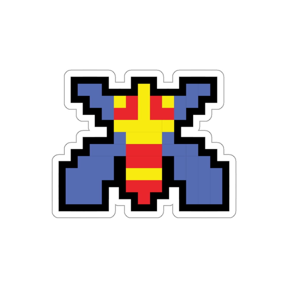 8-bit Legends: Galaga Bee die-cut stickers