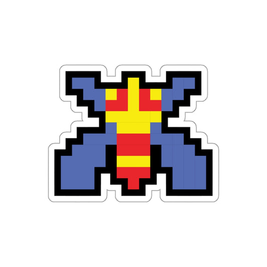 8-bit Legends: Galaga Bee die-cut stickers