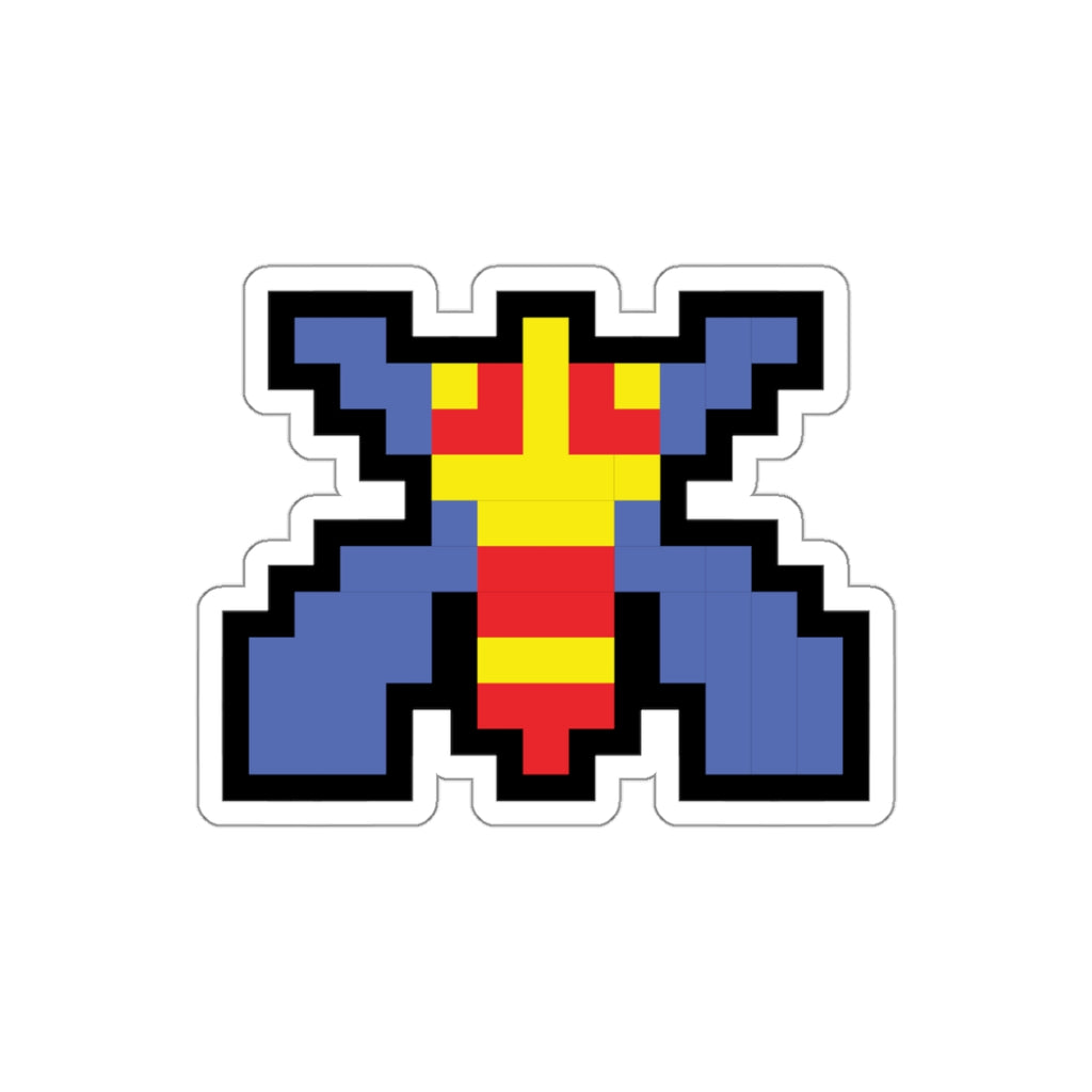 8-bit Legends: Galaga Bee die-cut stickers