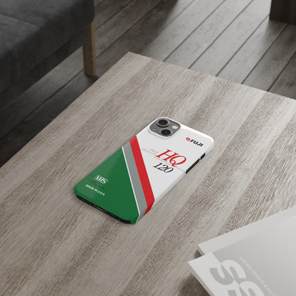 VHS Visions - retro Fuji HQ 120 VHS tape inspired slim iPhone cases