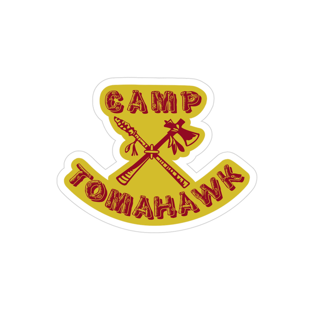 Little Darlings movie inspired Camp Tomahawk summer camp vinyl die-cut stickers - Rerun Designs