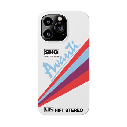 VHS Visions - retro Avanti SHG VHS tape inspired slim iPhone cases