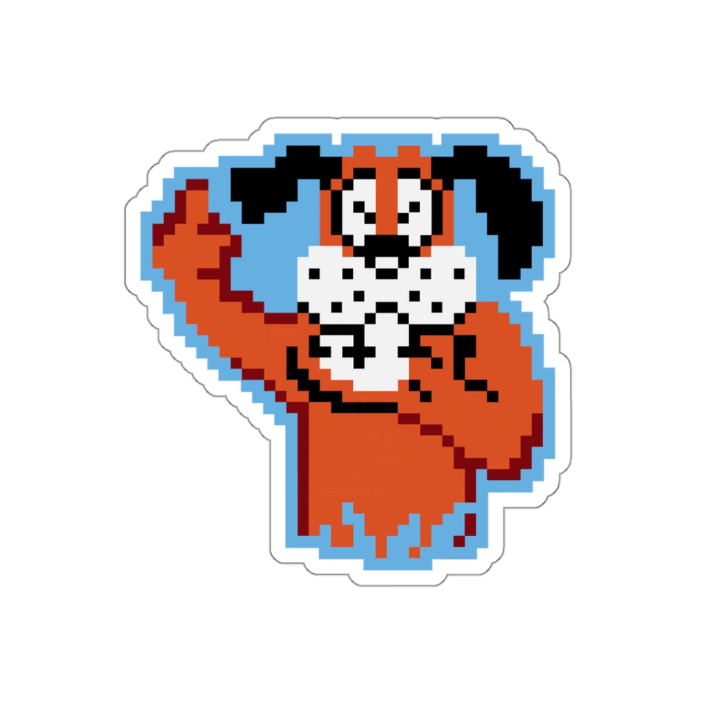 8-bit Legends: Duck Hunt "Flipping the Bird" die-cut stickers