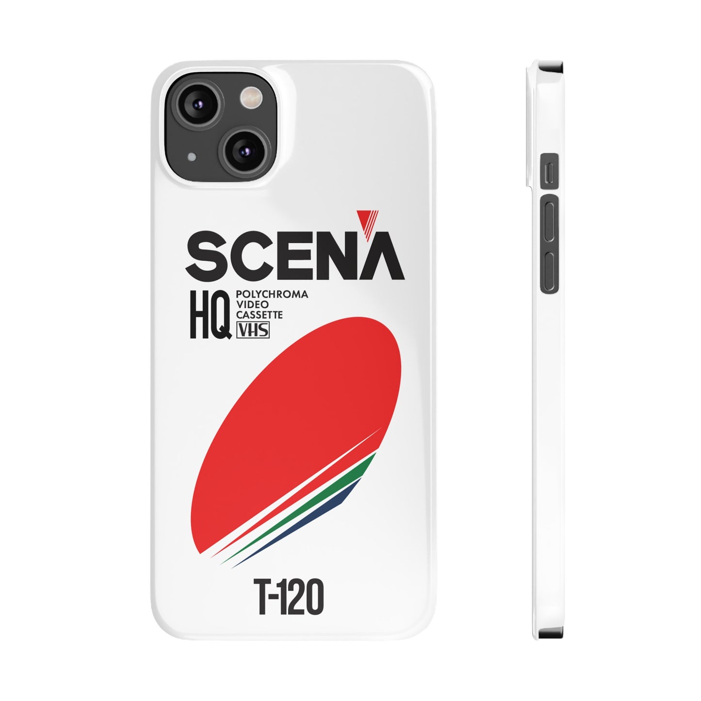 VHS Visions - retro Scena HQ T-120 VHS tape inspired slim iPhone cases
