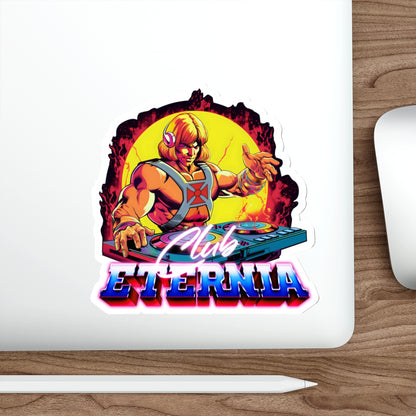 He-Man Masters of the Universe inspired "Club Eternia" die-cut vinyl stickers - Rerun Designs