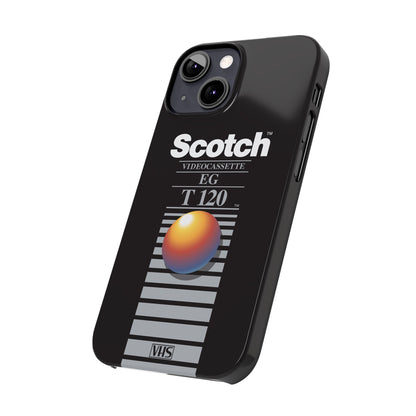 VHS Visions - retro Scotch EG T120 VHS tape inspired slim iPhone cases
