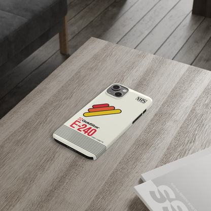 VHS Visions - retro Goldstar E-240 VHS tape inspired slim iPhone cases