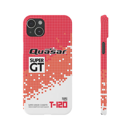 VHS Visions - retro Quasar Super GT T-120 VHS tape inspired slim iPhone cases