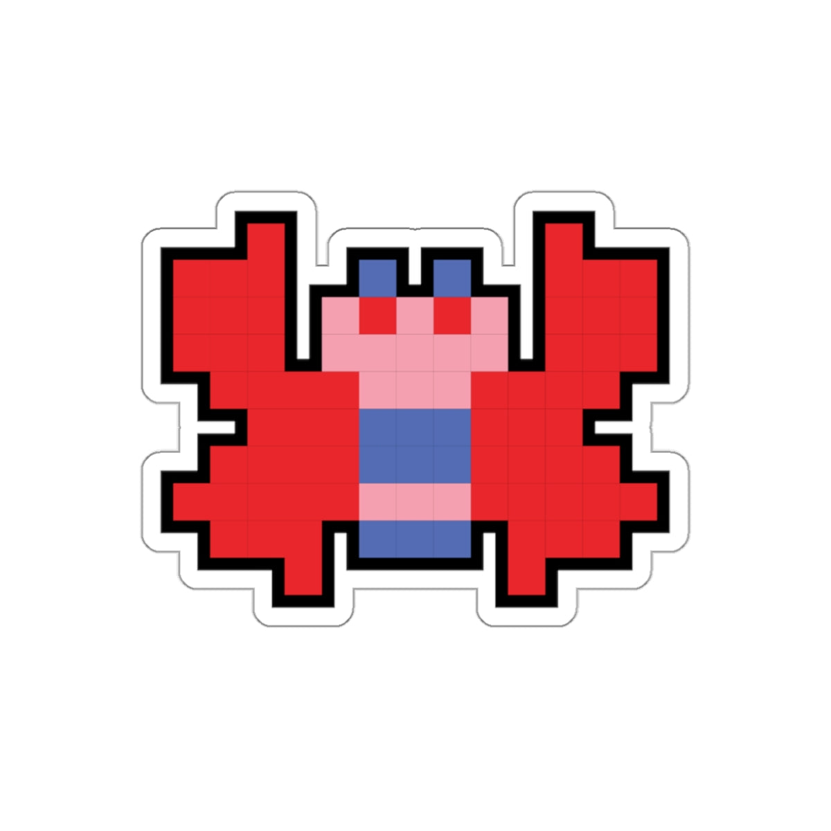 8-bit Legends: Galaga Butterfly die-cut stickers