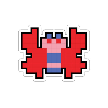 8-bit Legends: Galaga Butterfly die-cut stickers