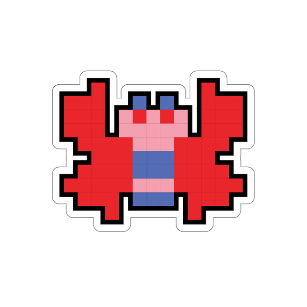 8-bit Legends: Galaga Butterfly die-cut stickers