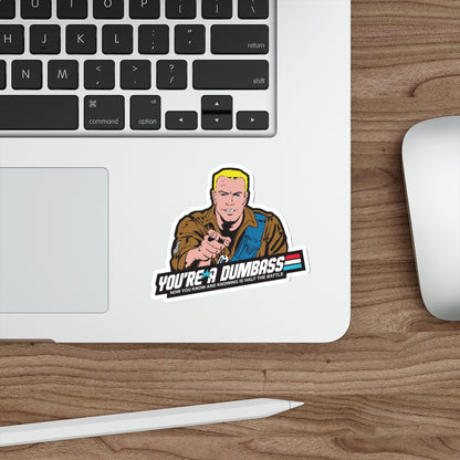 GI Joe Duke "You're A Dumbass" die-cut stickers