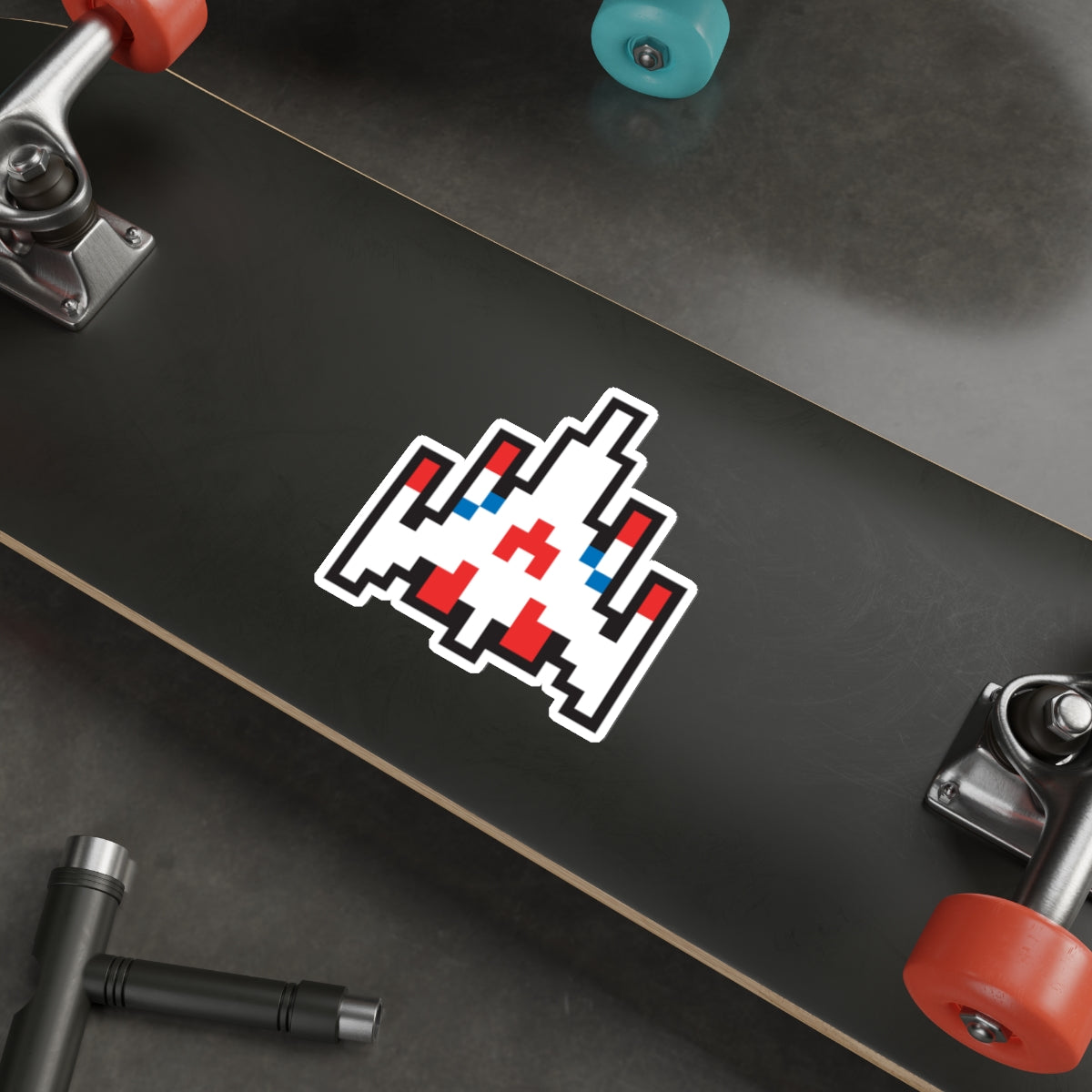 8-bit Legends: Galaga fighter die-cut stickers