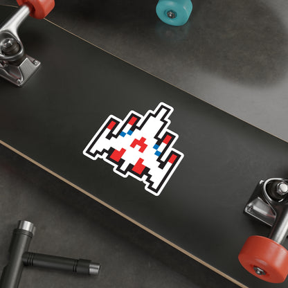 8-bit Legends: Galaga fighter die-cut stickers