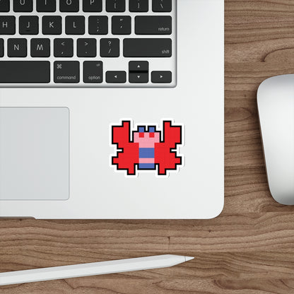 8-bit Legends: Galaga Butterfly die-cut stickers