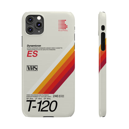VHS Visions - retro Sony ES T-120 VHS tape inspired slim iPhone cases