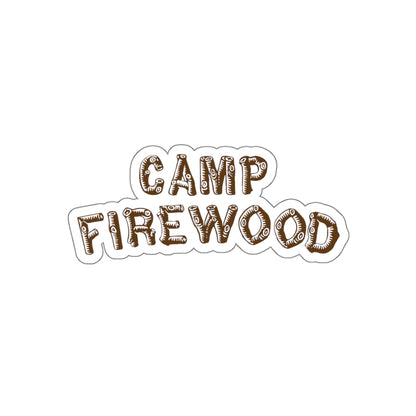 Wet Hot American Summer movie inspired Camp Firewood summer camp vinyl die cut stickers