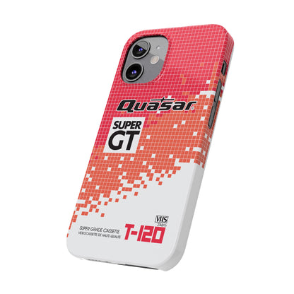 VHS Visions - retro Quasar Super GT T-120 VHS tape inspired slim iPhone cases