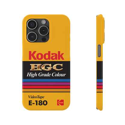 VHS Visions - retro Kodak HGC High Grade Colour E-180 VHS tape inspired slim iPhone cases