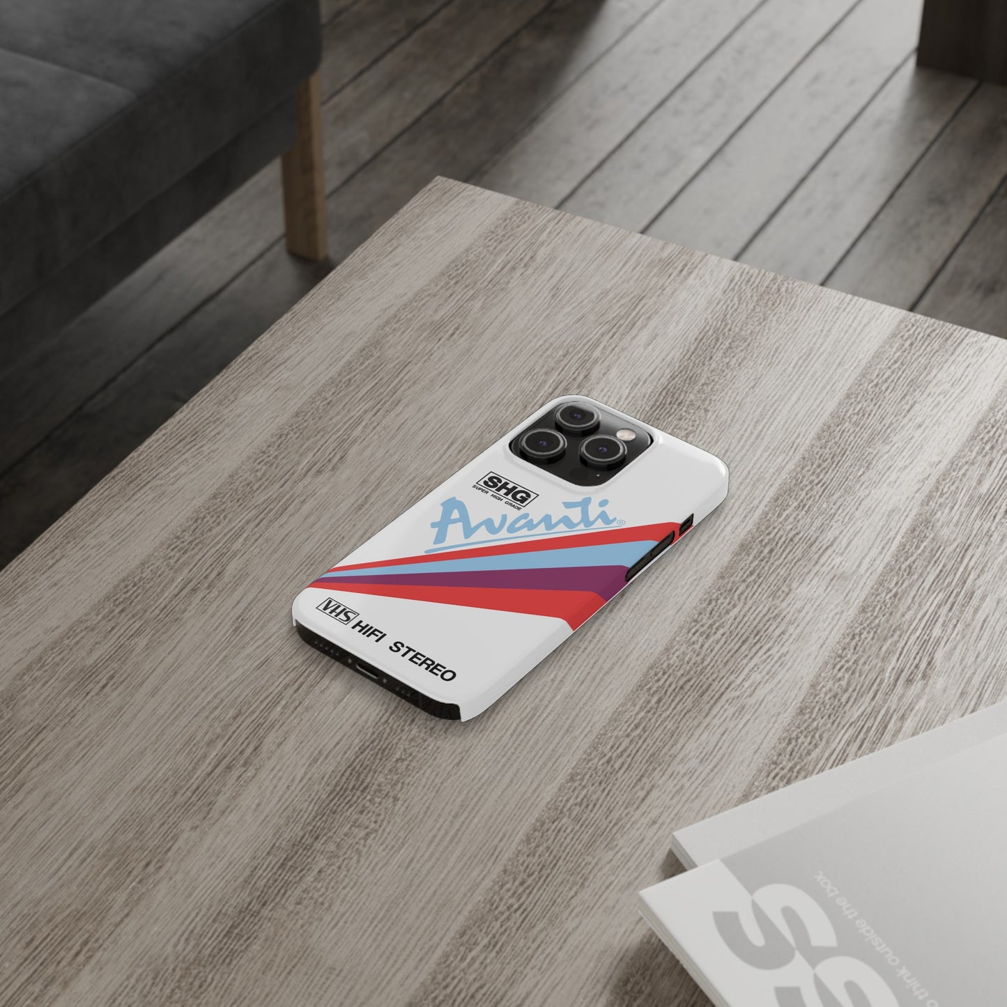 VHS Visions - retro Avanti SHG VHS tape inspired slim iPhone cases