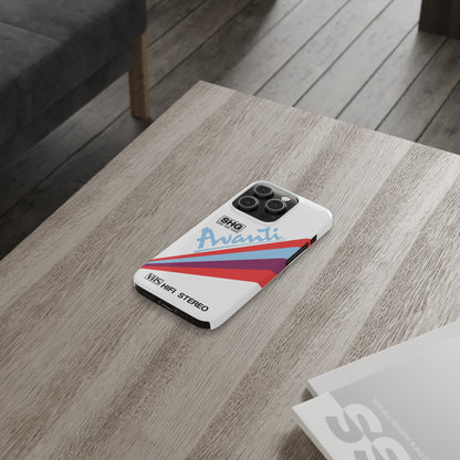 VHS Visions - retro Avanti SHG VHS tape inspired slim iPhone cases