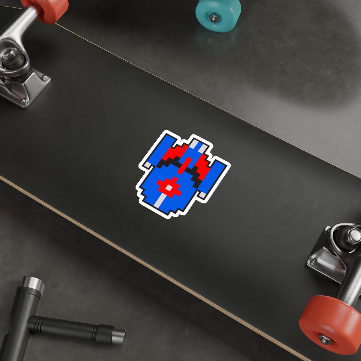 8-bit Legends: Galaga Enterprise die-cut stickers