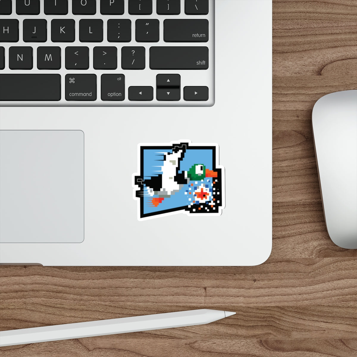 8-bit Legends: Duck Hunt die-cut stickers