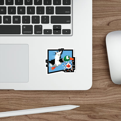 8-bit Legends: Duck Hunt die-cut stickers