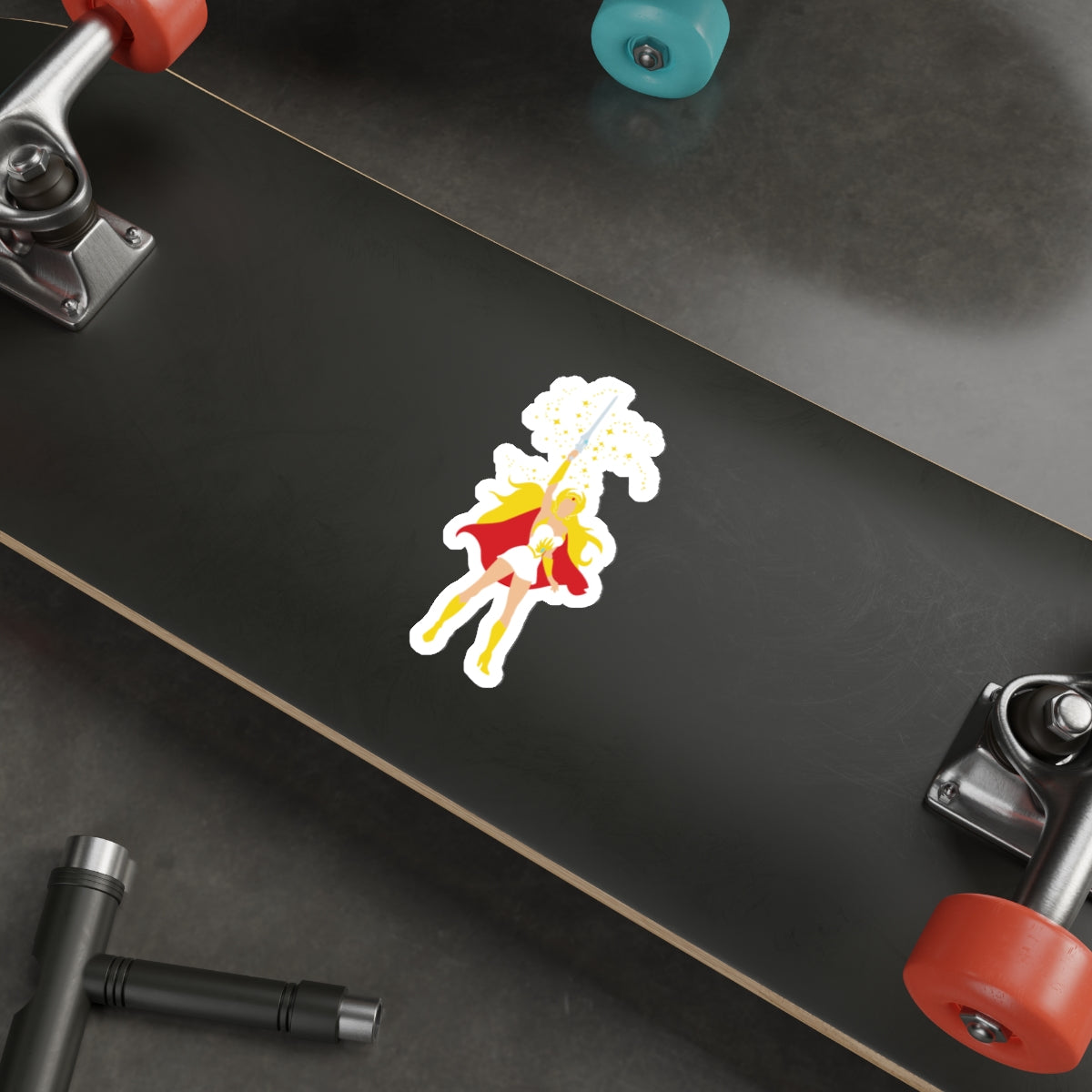 She-Ra silhouette vinyl die-cut sticker