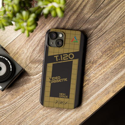 VHS Visions - retro ESC T-120 VHS tape inspired slim iPhone cases
