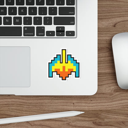8-bit Legends: Galaga Galaxian Flagship die-cut stickers