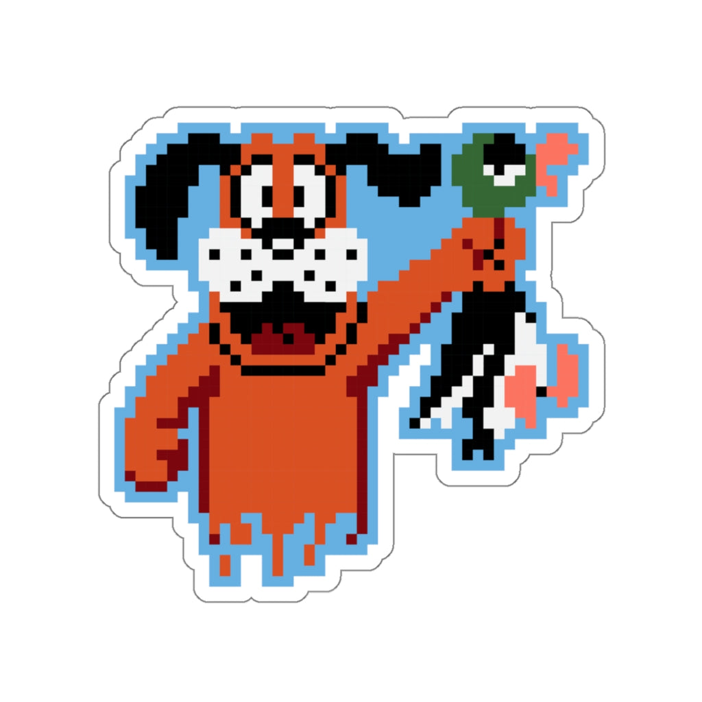 8-bit Legends: Duck Hunt "Got One" die-cut stickers