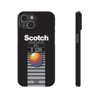 VHS Visions - retro Scotch EG T120 VHS tape inspired slim iPhone cases