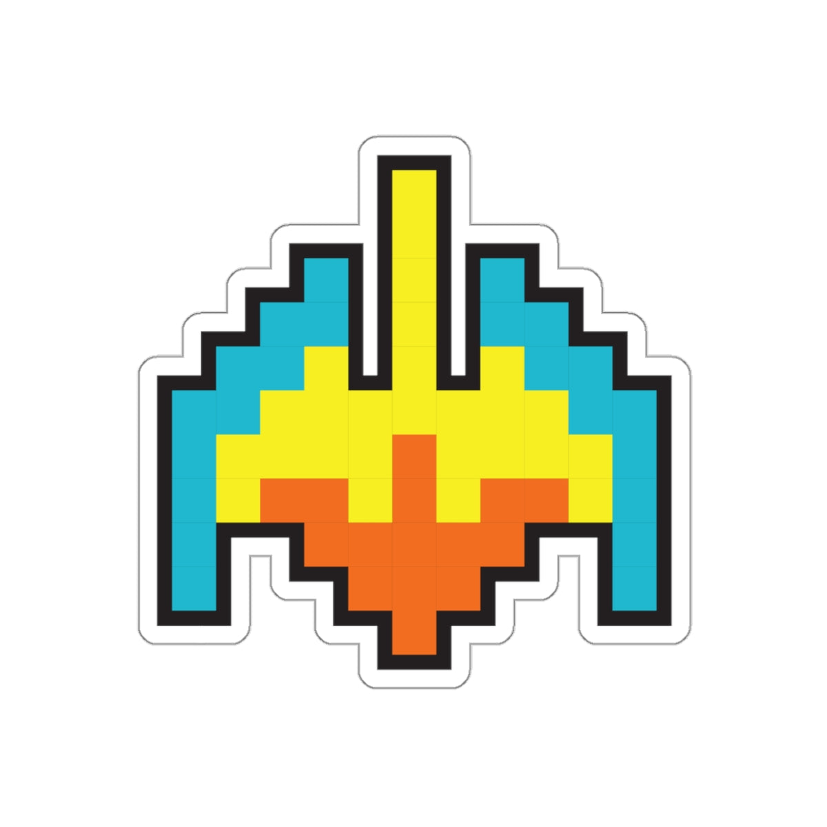 8-bit Legends: Galaga Galaxian Flagship die-cut stickers