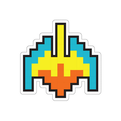 8-bit Legends: Galaga Galaxian Flagship die-cut stickers