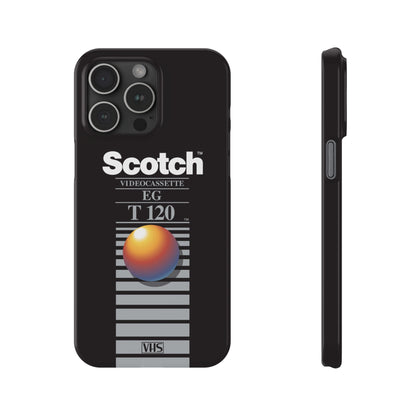 VHS Visions - retro Scotch EG T120 VHS tape inspired slim iPhone cases