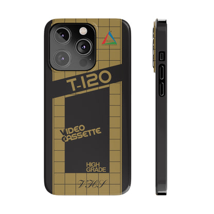 VHS Visions - retro ESC T-120 VHS tape inspired slim iPhone cases