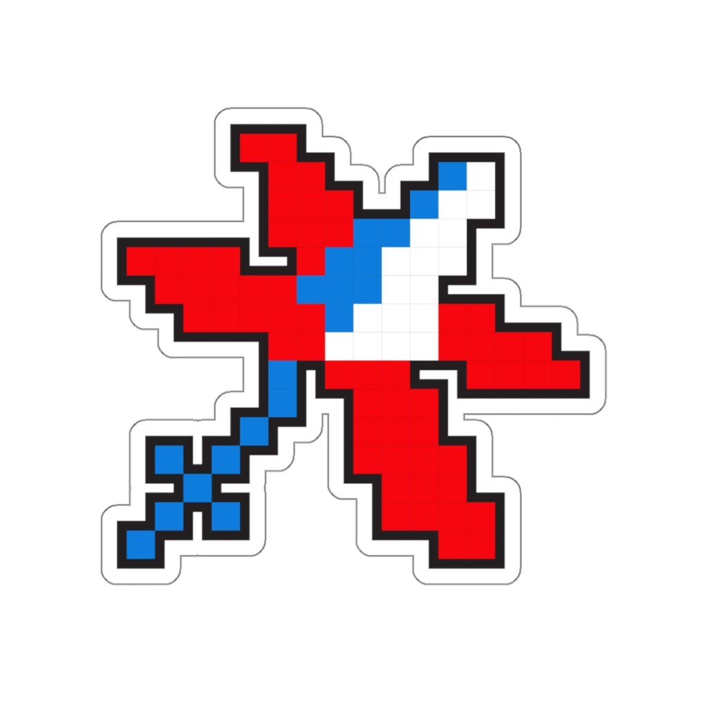 8-bit Legends: Galaga Satellite die-cut stickers - Rerun Designs